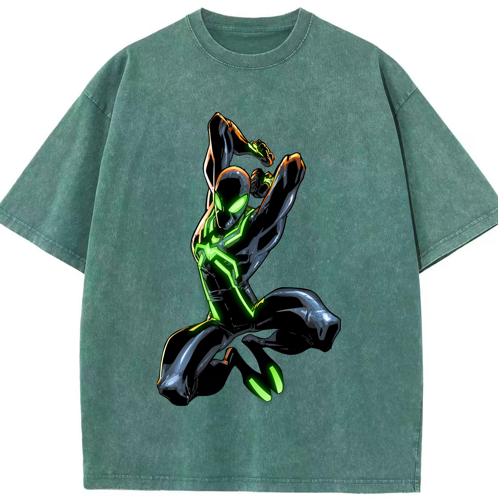 （画像用） Spider Man スパイダーマン 綿100% ヴィンテージ風 半袖Tシャツ（フロントプリント）